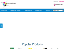 Tablet Screenshot of colorworxprint.com